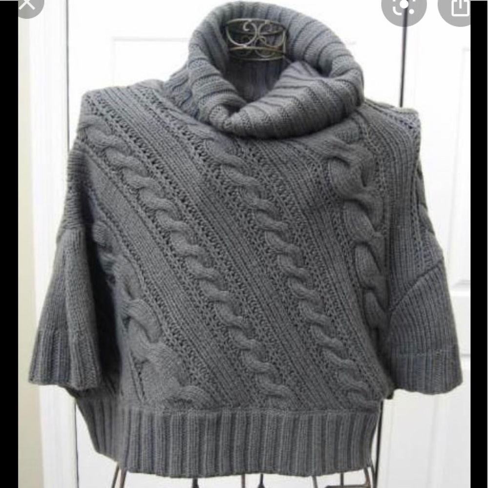 THEORY Cicconne knit Poncho sweater - Picture 1 of 9